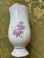 Hibátlan Hollóházi porcelán váza -Hajnalka mintával 18 cm