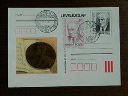 1993. Díjjegyes levelezőlap - Szent-Györgyi Albert, Nobel-díj