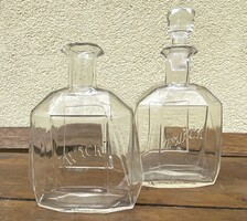 Régi Zwack likőrös üveg kiöntő asztali palack