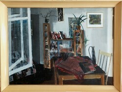 Id. Keleti Jenő: Interiour c. festménye a Képcsarnokból