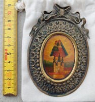 19. századi Lemezre festett szentkép Mariazell