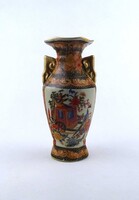 1Z740 Satsuma jellegű porcelán kis váza 14.8 cm