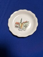 Vintage Aquincum porcelán emléktányér – Sopron