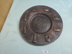 A1730 Dorogi szénbányászat 1781-1981 falitányér 30 cm
