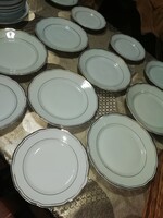 Made in Bulgária 6 db süteményes porcelán 6 db lapos a képeken látható állapotban