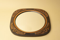 Mid Century Lignifer Vörösréz Fali Tükör / Retró / 70-es évek