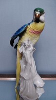 KARL ENS VOLKSTEDT PORCELÁN PAPAGÁJ 1920-as évek.