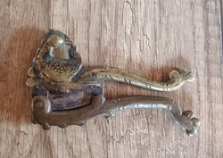 Antik bronz pávás szivarvágó
