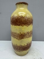 Kádár Zsuzsanna retro kerámia váza, magyar iparművészeti kerámia, 27 cm,