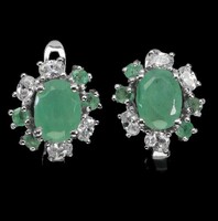 Valodi Smaragd 925 Ezust Fülbevalò