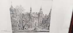 Szabó Vladimír: Körút - rézkarc 65x47cm