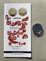 2021 Az égig érő fa (Magyar népmesék I.) 2000 Forint színesfém emlékérme, UNC, prospektussal