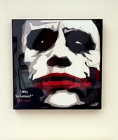 "Why so serious?" The Joker pop art stílusú poszter tábla falikép