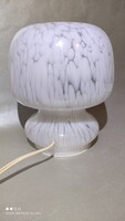 Muránói table lamp with glass body, metal lamp, glass lamp