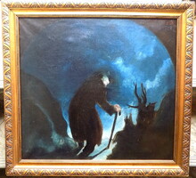 Németh Sándor festőművész 1926-ban készűlt festménye. Eredetiség igazolással. Számlával