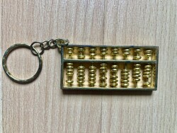 Mini abakusz - kulcstartó