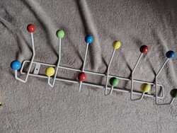 Retro IKEA ruha fogas akasztó színes golyókkal