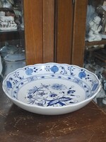 Alt Német,Germany Meissen Hagyma Mintás Köretes Kínáló Tál.25 cm.