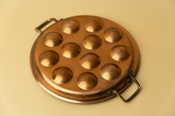 Mid Century Rezezett Tojás Sütő Serpenyő / Retró