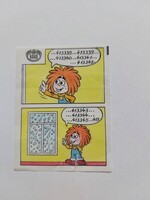 KRAS Pumukli retro rágógumi papír – 1980-as évekből