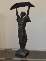 Szabadság szobor makett (42cm, tömör fém)