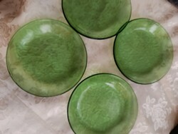 Zöld uregi üveg tányért 14 cm