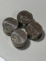 4 X 10 darab Ritka 50 forintos érme egyben eladó tűzoltós, családosok éve , vivó , birkózó