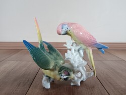 Régi ENS porcelán papagájok