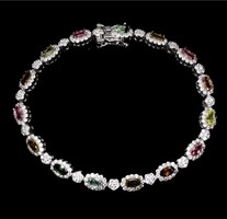 Valodi Turmalin 925 Ezust Karkötő