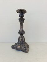 Antik ezüst gyertyatartó 13 latos jel 340 gramm DK monogram 555 6662