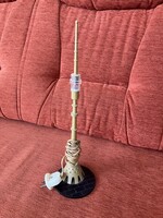 Retro osztankinói TV-torony makett, világítós - 31 cm