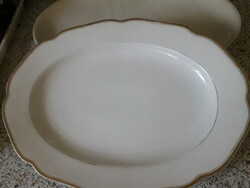 Schlaggenwald Bavaria porcelán ovális aranyszélű  tál kínáló 35x25x3cm.