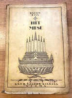 Balázs Béla Hét mese Kner Izidor Gyoma 1918 régi antikvár könyv Kozma Lajos illusztrációk