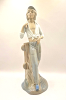 Spanyol Rex Valencia porcelán figura vándor fiú 30cm