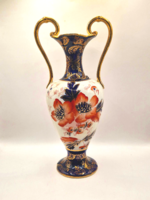 Angol porcelán imari mintás váza serleg 30cm