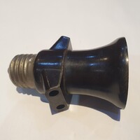 Retro bakelit E27 villanykörte foglalat és elosztó egyben szocreál