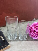 Retro St Salgótarjáni üveggyár 2 és 3 dl üvegpohár pohàr nosztalgia üveg üdìtő