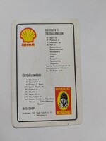 INTERAG RT. - INTERSERVICE kártyanaptár 1975 - SHELL