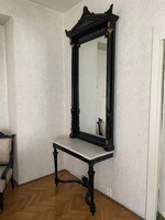 Bécsi Boulle fali tükör konzolasztallal