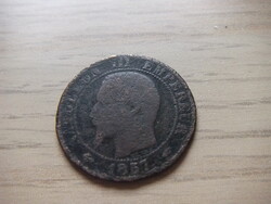 5 Centimes 1857  ( A )   Franciaország  A képen látható állapotban