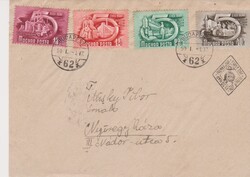 Magyarország - 5 éves terv futott FDC 1950 - 2 borítékon