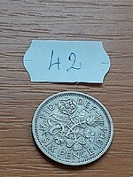 ANGOL ANGLIA 6 PENCE 1964  II. ERZSÉBET, Réz-nikkel,  42.