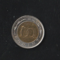 100 Forint 2002 Kossuth hátlappal.