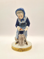 German Carl Thieme Porcelain Figurine 17.5cm