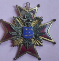 Antique enamel badge / medal - 