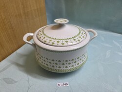A1769 Alföldi petrezselyem / lóhere mintás leveses tál 26x16cm