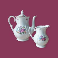 Kahla német porcelán kávéskanna és tejkiöntő