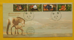 FDC 1999. Földrészek Állatai (III.) - Ázsia - bélyegsorral / Przewalski ló