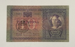 10 Korona 1904 - FIUME / SAVOYA felülbélyegzés - Fine- tartásban