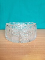 Ólomkristály kínáló tál, bonbonier, asztalközép, hibátlan eladó.